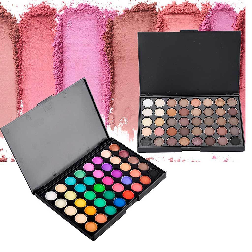 40 Matte and Glitter Colors Eye Shadows Palette