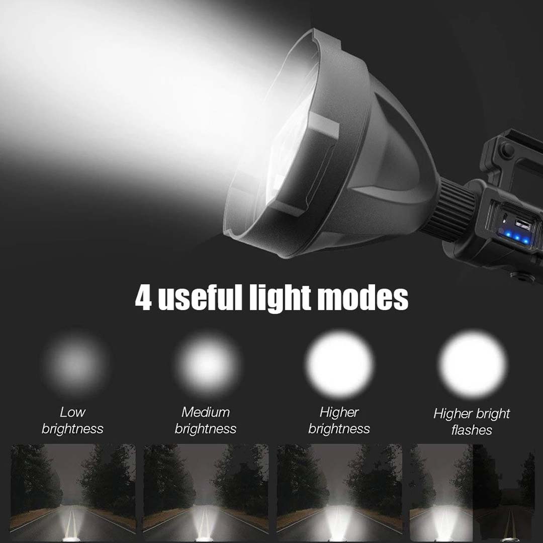 Rechargeable Spot Flashlight 90k Lumens