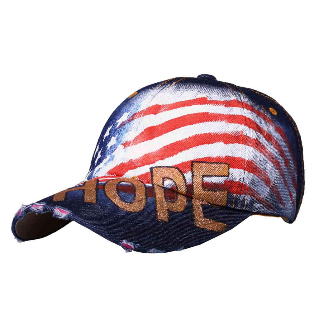 Usa Flag Hope Painted Cap
