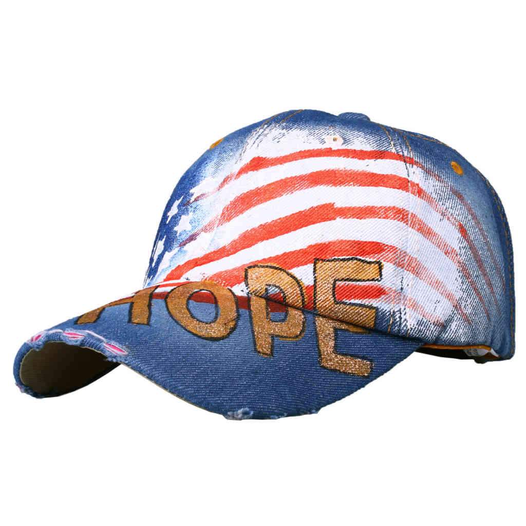Usa Flag Hope Painted Cap
