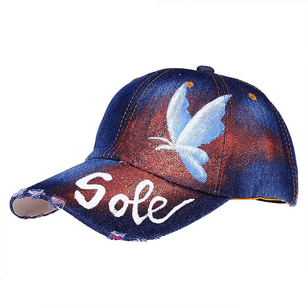 Butterfly Oil Painted Cap