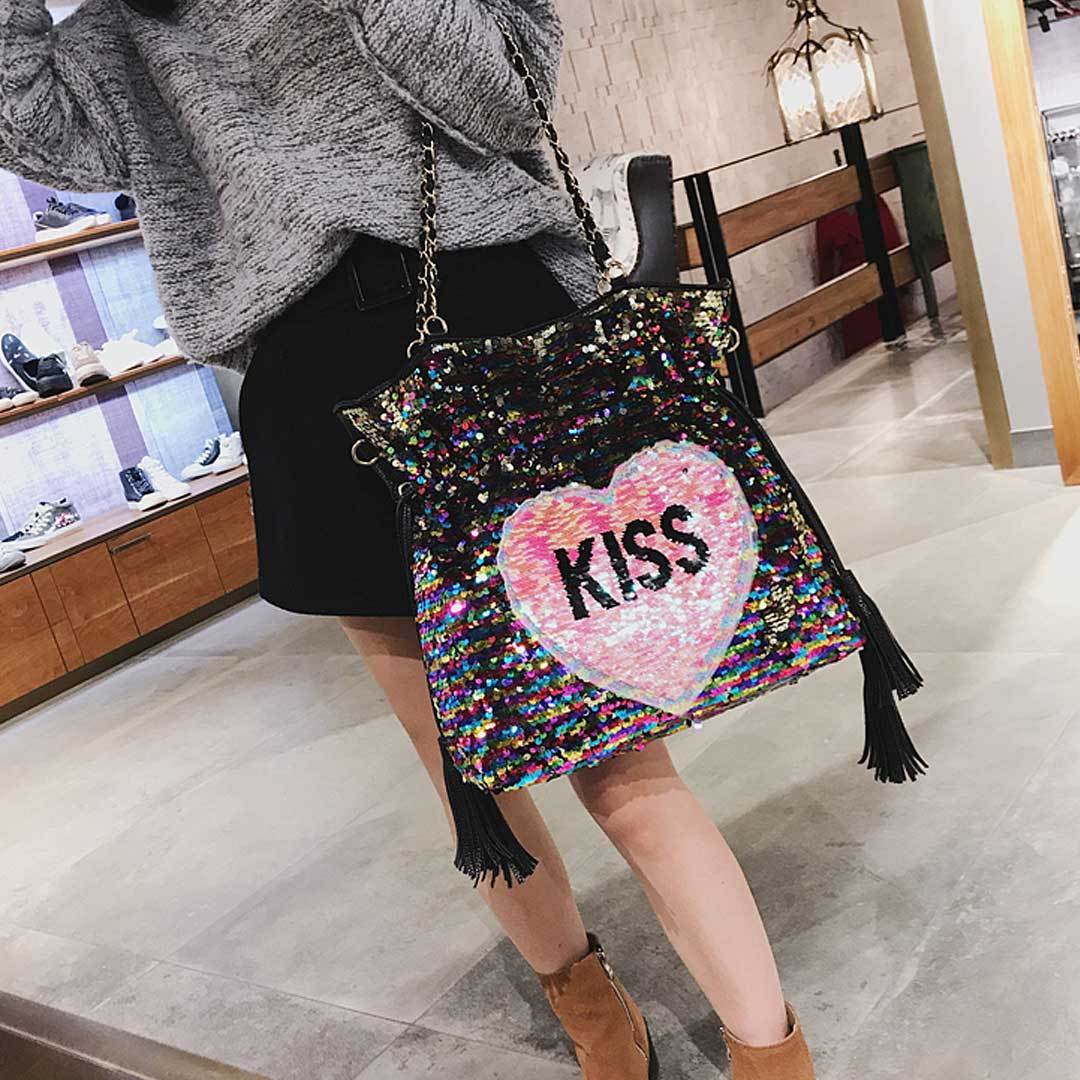 Kiss Sequins Bag