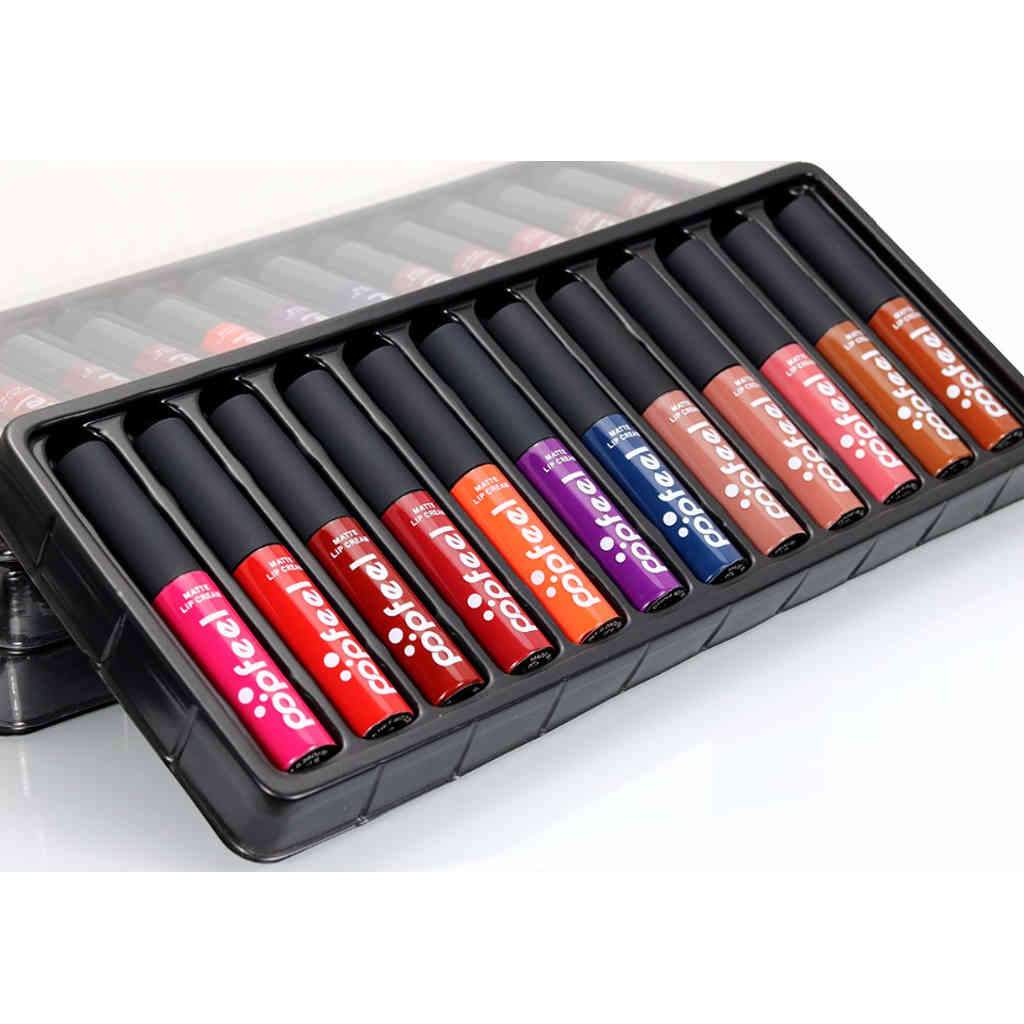 12 Colors Matte Lipsticks Pack