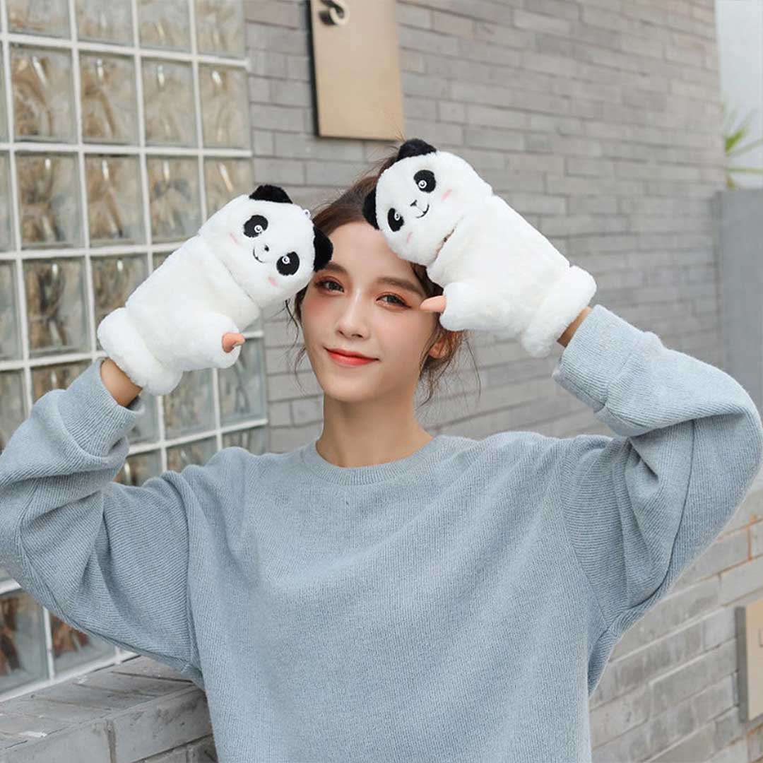 Panda Winter Gloves