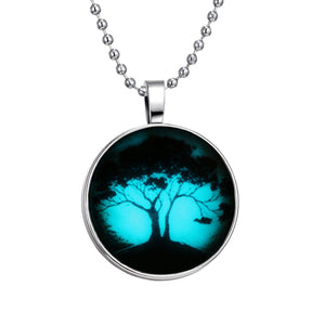 Pendant Necklaces - Glow In The Dark Tree Of Life Pendant