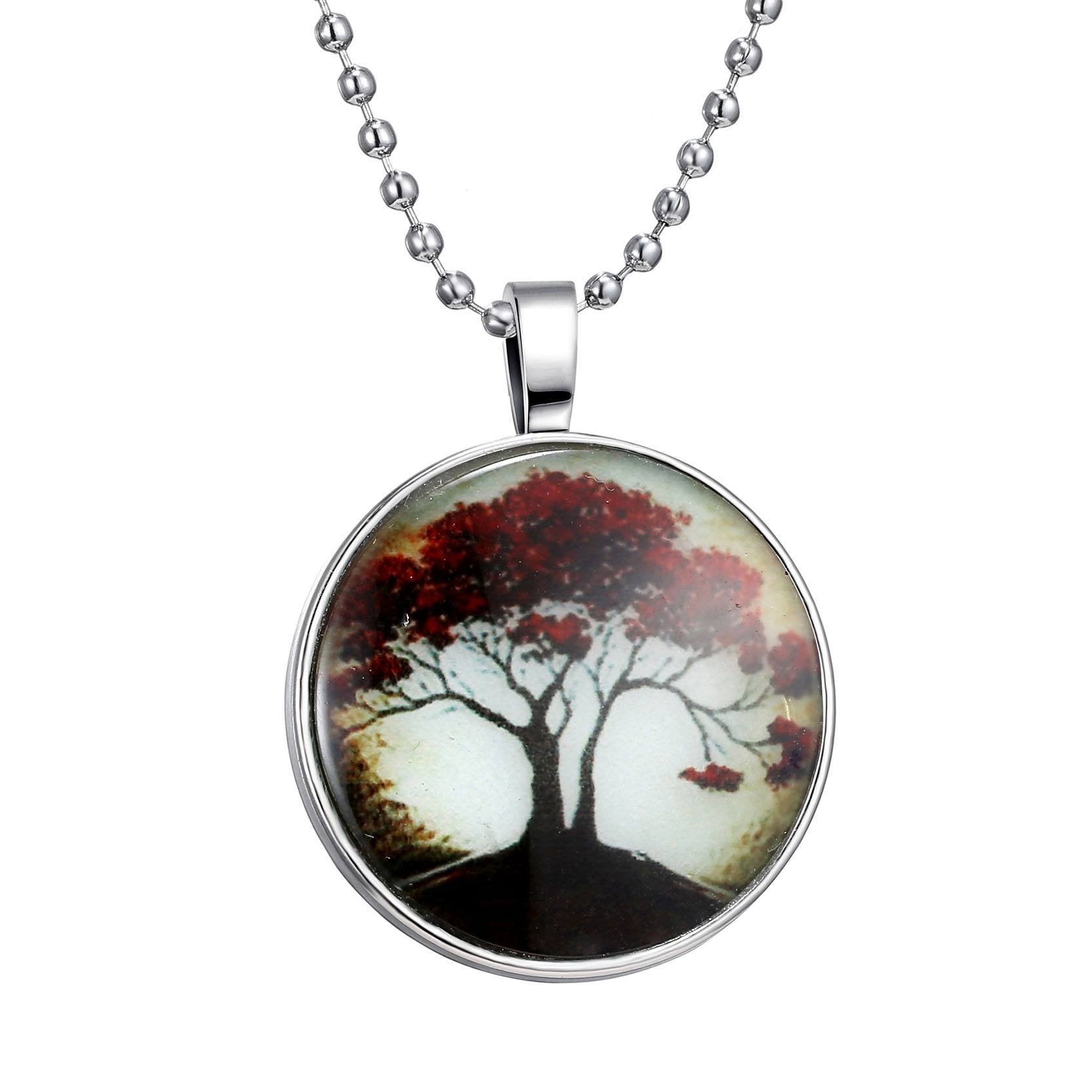 Pendant Necklaces - Glow In The Dark Tree Of Life Pendant